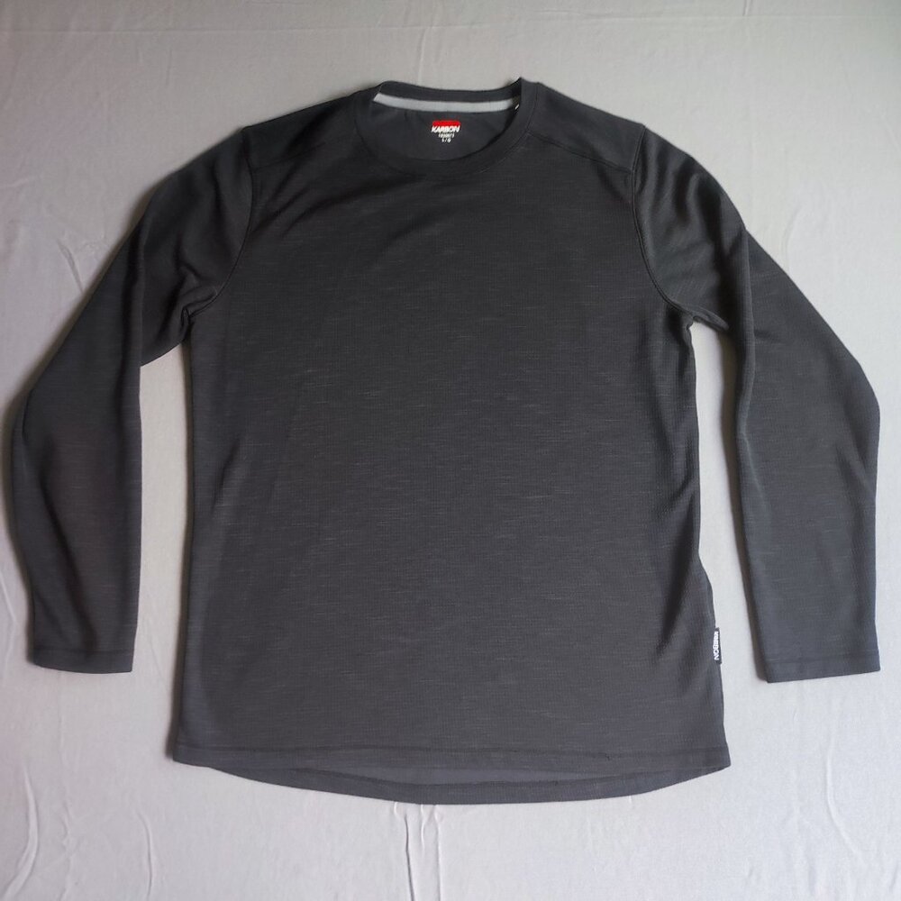 Karbon Thermolite active wear sweatshirt men's  L charcoal colour, long sleeve